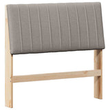 Upholstered Headboard Taupe 100 cm Solid Pine Wood 879412