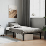 Metal Bed Frame without Mattress Black 90x200cm 373648