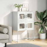 ZNTS Highboard White 68x39x107 cm Steel 853349