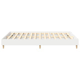 Bed Frame White Engineered wood King Bed Frame Rectangular 3328708
