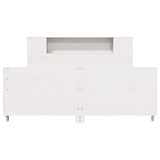Bed Frame without Mattress White 140x190 cm Solid Wood Pine 3323657
