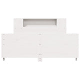 Bed Frame without Mattress White 160x200 cm Solid Wood Pine 3323645