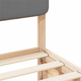 Bed Frame with Upholstered Headboard Light Grey 180 x 200 cm 3398144