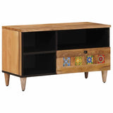 TV Cabinet with Drawer Natural 80 x 33 x 46 cm Solid Mango Wood 4018277