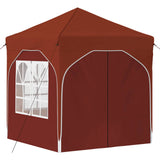 Pop-up Party Tent 192 x 192 x 245 cm Terracotta 42019842