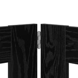 Foldable Dog Gate with Stands 2 pcs Black Oak 200.5 cm 892055