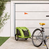 Pet Bike Trailer Green Oxford Fabric and Iron 93969