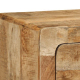 Wall-mounted TV Cabinet 100x32x25 cm Solid Wood Rough Mango 4104525