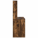 Desk with Shelf Smoked Oak 91 x 50 x 149 cm Engineered Wood 869262