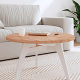 Table Top 70x2.5 cm Round Solid Wood Beech 355938