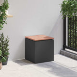 Garden Bench Black 40 x 40 x 43 cm Steel 874912