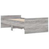 Bed Frame with Drawers without Mattress Grey Sonoma 90x190 cm Single 3207383