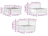 Outdoor Sofa Set 8 pcs Natural Solid Acacia Wood 3373184