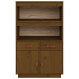 Highboard Honey Brown 67x40x108.5 cm Solid Wood Pine 820160