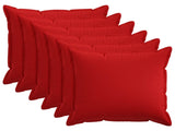 Cushion Cover 6 pcs HOUTEN Red 80 x 80 cm Faux Linen 921578