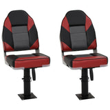 4 Piece Foldable Boat Seat Set High Backrest 3284342