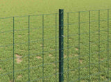 Euro Fence with Post 10 x 1 m PVC-Coated Steel Green Mesh 3336042