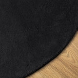 Rug HUARTE Short Pile Soft and Washable Black 160 cm 375125