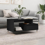 Coffee Table Black 90x49x45 cm Engineered Wood 831013