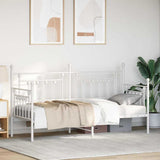Daybed Frame White 80 x 200 cm Steel 42002671
