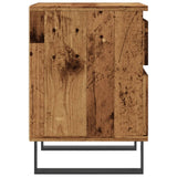 Bedside Cabinet Old Wood 40x35x50 cm Engineered Wood 857436
