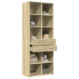 Highboard Sonoma Oak 70x42.5x185 cm Engineered Wood 3281464