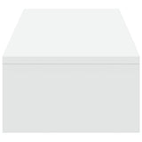 Monitor Stand with Drawers White 100x27x15 cm Engineered Wood 854670