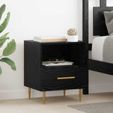 Bedside Table 2 pcs Black 40 x 35 x 47.5 cm Engineered Wood 882080