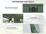 4-5 Person Pop-up Camping Tent Family Tent w/ 2 Mesh Windows & PVC Windows Portable Carry Bag for T3398P348705