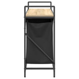 Laundry Basket 2 Compartments with Shelf Sonoma Oak 859076