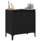Bathroom Sink Cabinet Black Oak 58 x 33 x 60 cm Engineered Wood 862810