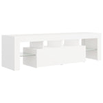 ZNTS TV Cabinet with LED Lights White 140x36.5x40 cm 804364