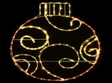 LED Sign Bauble LOVIISA 160 LEDs Red 55 x 65 cm 42053471