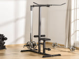 Exercise Pulley Machine Power Tower with Adjustable Seat Cable Positions T3398P347525