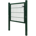 2D Fence Gate Green 106 x 130 cm 141747