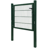 2D Fence Gate Green 106 x 130 cm 141747