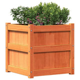 Garden Planters 2 pcs Wax Brown Solid Wood Pine 837419