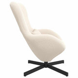 Egg Chair Cream 63 x 73 x 90 cm Fabric 42002769