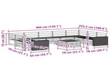 Outdoor Sofa Set 10 pcs Natural Solid Acacia Wood 3383877