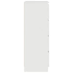Sideboard High Gloss White 60x35x98.5 cm Engineered Wood 800537