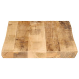 Table Top Live Edge 50x40x2,5 cm Solid Wood Rough Mango 370655
