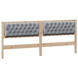 Headboard Other Brown and light grey 200 cm Solid pine wood 878989