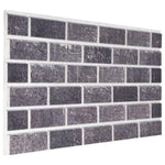 3D Wall Panels with Black & Grey Brick Design 10 pcs EPS 149582