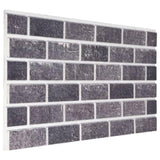 3D Wall Panels with Black & Grey Brick Design 10 pcs EPS 149582