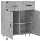 Sideboard Concrete Grey 69.5x34x90 cm Engineered Wood 827976