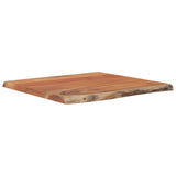 Table Top 60x60x2.5 cm Square Solid Wood Acacia Live Edge 370618