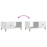 Coffee Table White 90 x 50 x 40 cm Engineered Wood 894265