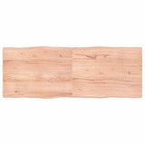 Table Top Light Brown 160x60xcm Treated Solid Wood Live Edge 363972