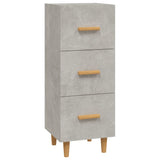 Sideboard Concrete Grey 34.5x34x90 cm Engineered Wood 812343