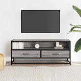 TV Cabinet Grey Sonoma 100x34.5x40 cm Engineered Wood and Metal 848817